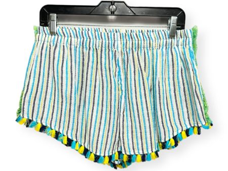 Leon Striped Tassel Shorts Designer Ramy Brook, Size S on Sale