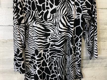 Black & White Tunic 3 4 Sleeve Clothes Mentor, Size Xs Discount