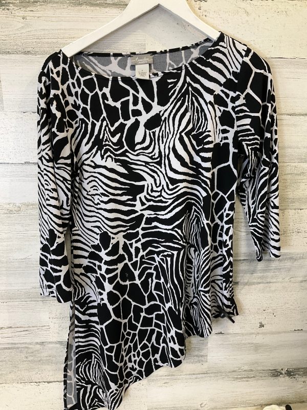 Black & White Tunic 3 4 Sleeve Clothes Mentor, Size Xs Discount