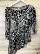 Black & White Tunic 3 4 Sleeve Clothes Mentor, Size Xs Discount