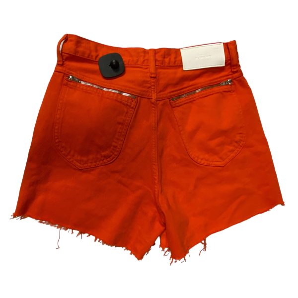 Orange Shorts 7 For All Mankind, Size 2 Sale