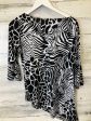 Black & White Tunic 3 4 Sleeve Clothes Mentor, Size Xs Discount