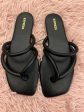 Black Sandals Flats Express, Size 8 Supply