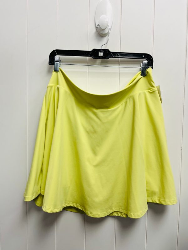 Yellow Athletic Skort Fabletics, Size 1x Supply