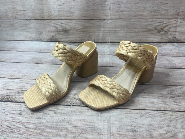 Beige Sandals Heels Block Dolce Vita, Size 8 For Sale