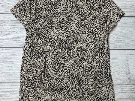 Animal Print Athletic Top Short Sleeve Athleta, Size 0 Sale