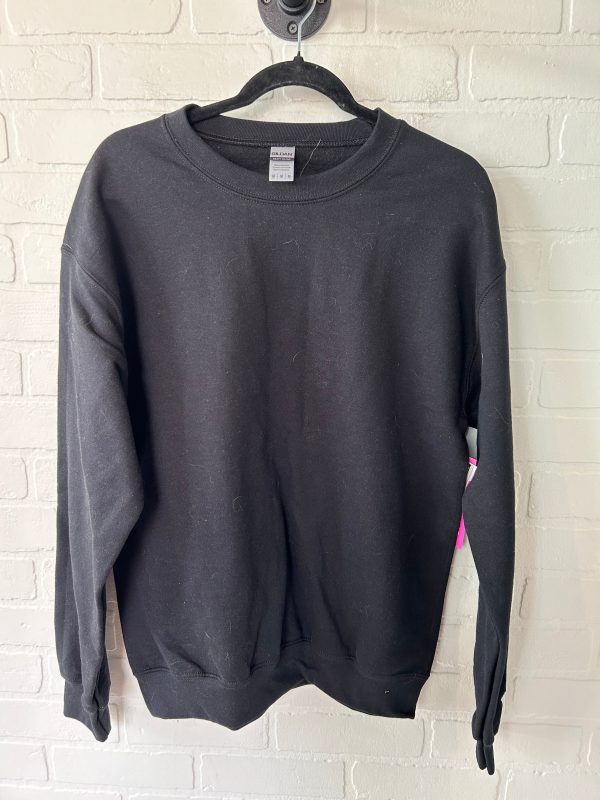 Black Sweatshirt Crewneck Gildan, Size M Discount