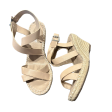 Beige Sandals Heels Wedge By Charles By Charles David, Size: 7.5 on Sale