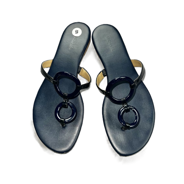 Navy Sandals Flip Flops By Michael By Michael Kors, Size: 6 For Discount