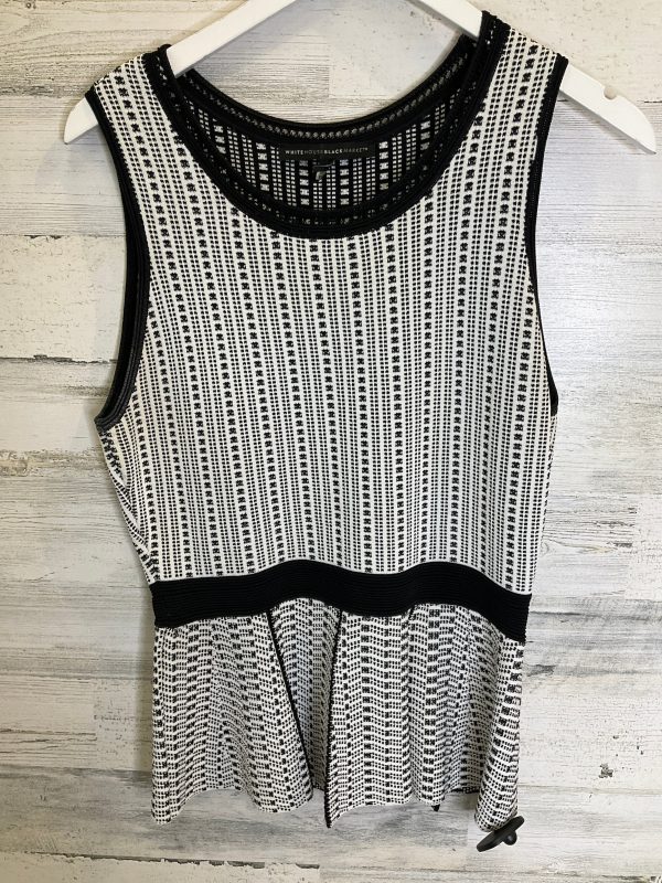 Black & White Top Sleeveless White House Black Market, Size S Fashion