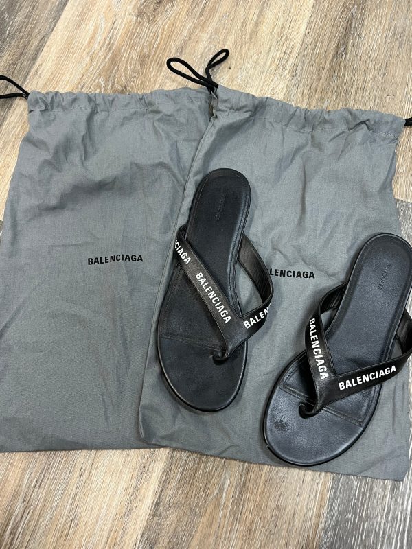 Black Sandals Designer Balenciaga, Size 8 38 Online now