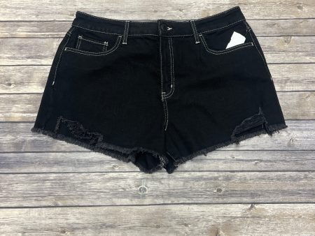 Black Denim Shorts So, Size 14 For Sale