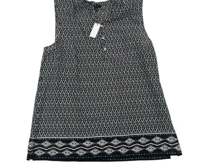 BLACK & WHITE TOP SLEEVELESS by TALBOTS Size:M Online Hot Sale