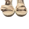 Beige Sandals Heels Wedge By Charles By Charles David, Size: 7.5 on Sale