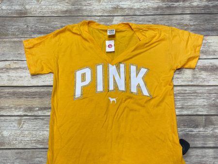 Yellow Top Short Sleeve Pink, Size Xs Online