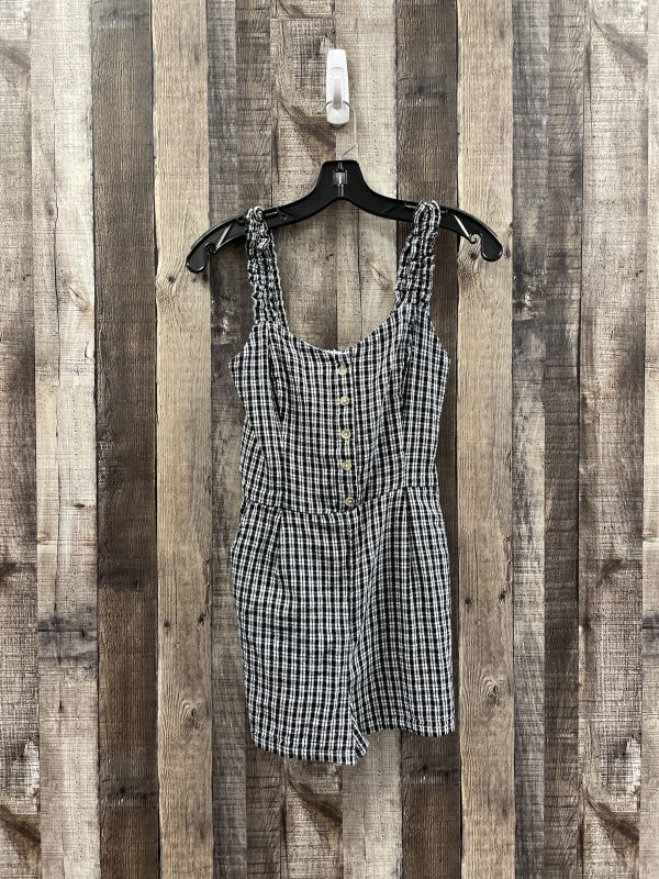 Black & White Romper Hollister, Size S Hot on Sale