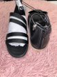 Black Sandals Flats Ana, Size 6 Online Sale