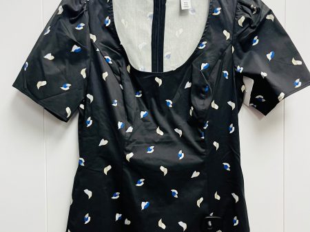 Black & Blue Top Short Sleeve White House Black Market, Size 6 Online Hot Sale