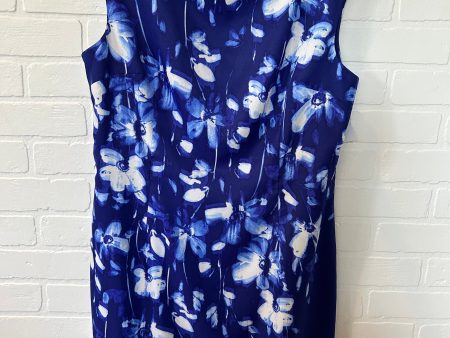 Blue Dress Work Ann Taylor, Size L Online now