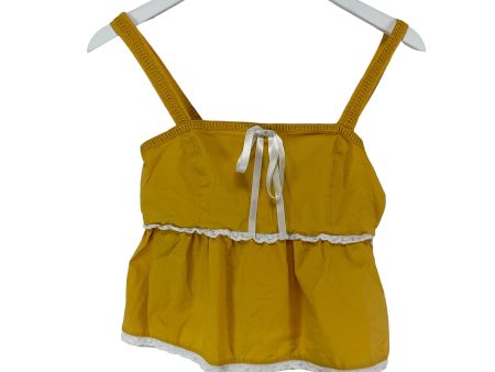 Yellow Top Sleeveless Basic Forever 21, Size S For Cheap