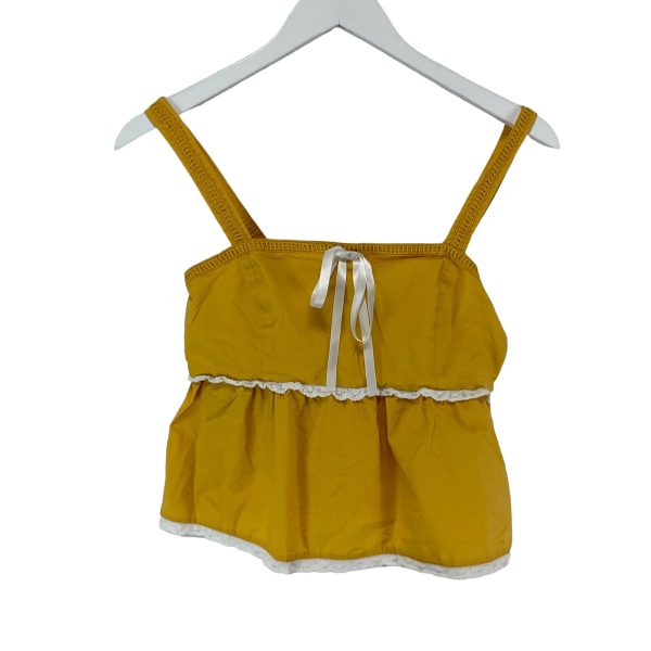 Yellow Top Sleeveless Basic Forever 21, Size S For Cheap