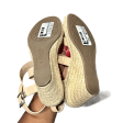 Beige Sandals Heels Wedge By Charles By Charles David, Size: 7.5 on Sale