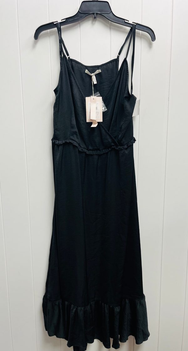 Black Dress Casual Midi Avec Les Filles, Size Xl For Discount