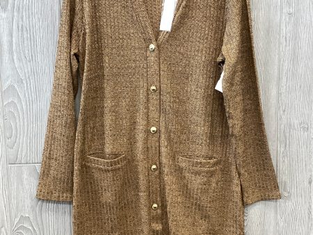 Gold Cardigan Dennis Basso Qvc, Size L Fashion