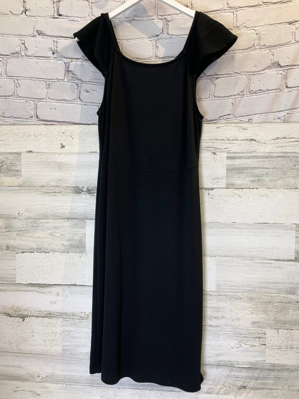 Black Dress Casual Midi Old Navy, Size M on Sale