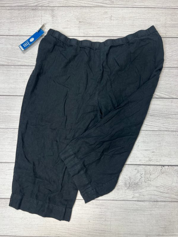 Black Pants Linen J Jill, Size 4x Sale