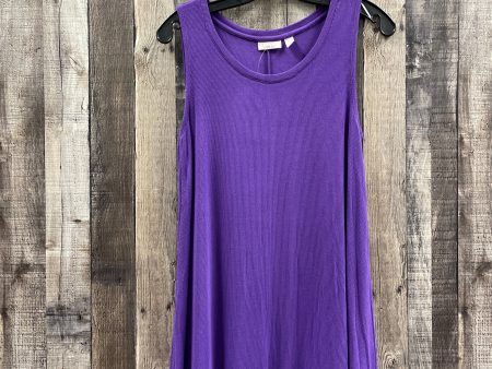 Purple Tunic Sleeveless Clothes Mentor, Size M Online Hot Sale