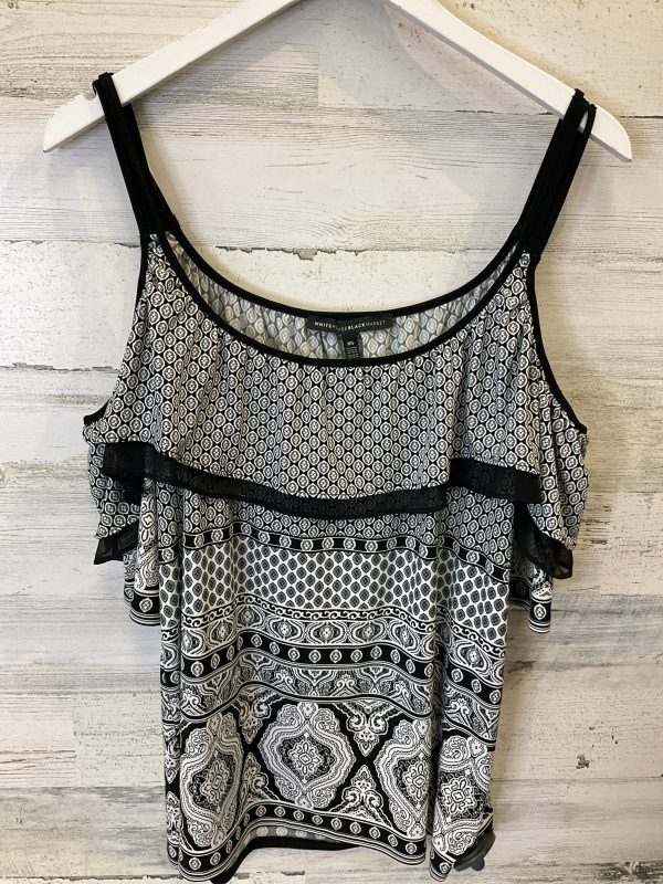 Black & White Top Sleeveless White House Black Market, Size Xs For Discount