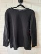 Black & White Sweatshirt Crewneck Lands End, Size L Sale