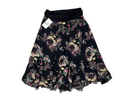 Black & Pink Skirt Midi Clothes Mentor, Size Xs Sale