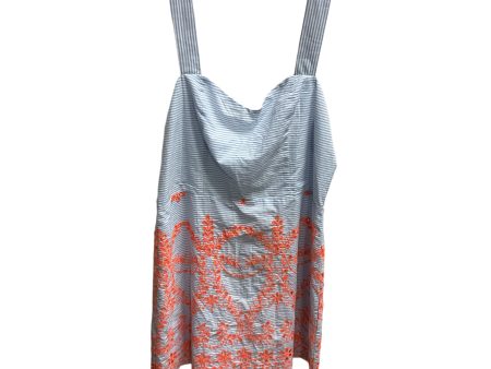 Blue & Orange Dress Casual Short Tularosa, Size L For Cheap