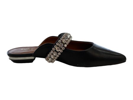 Black & Silver Shoes Flats Kurt Geiger London, Size 5.5 on Sale