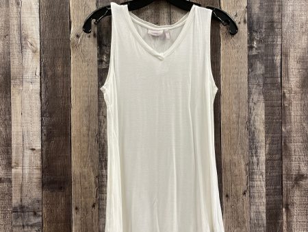 White Tunic Sleeveless Logo, Size S Fashion