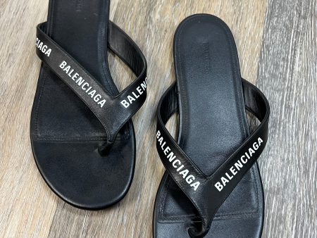 Black Sandals Designer Balenciaga, Size 8 38 Online now