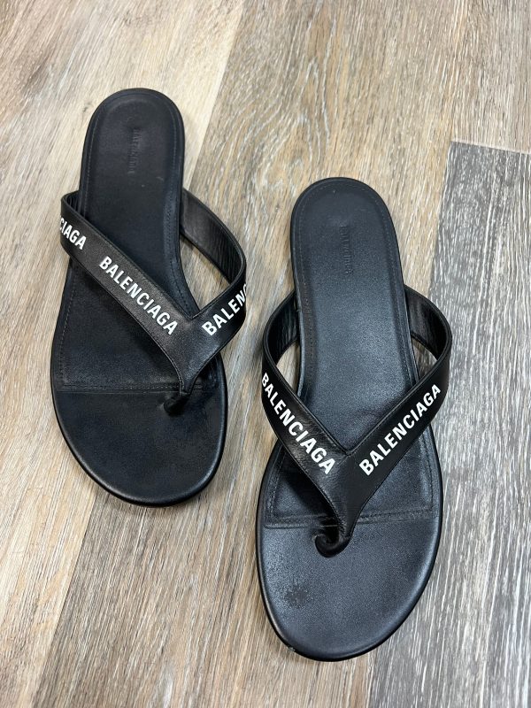 Black Sandals Designer Balenciaga, Size 8 38 Online now