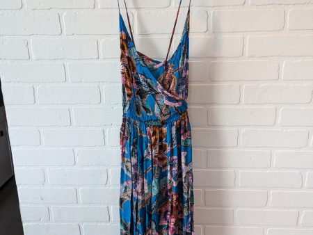 Blue Dress Casual Maxi Asos, Size S Online Sale