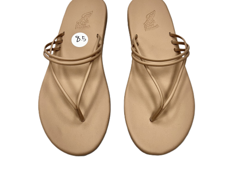 Tan Sandals Flip Flops By Ancient Greek Sandals, Size: 8.5 Sale