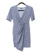 Blue & White Dress Casual Short Banana Republic, Size Xxs Online Sale