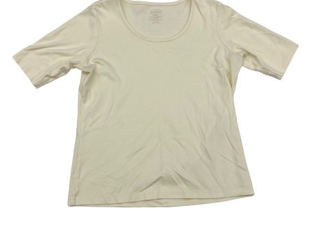 BEIGE TOP SS BASIC by L.L. BEAN Size:S on Sale