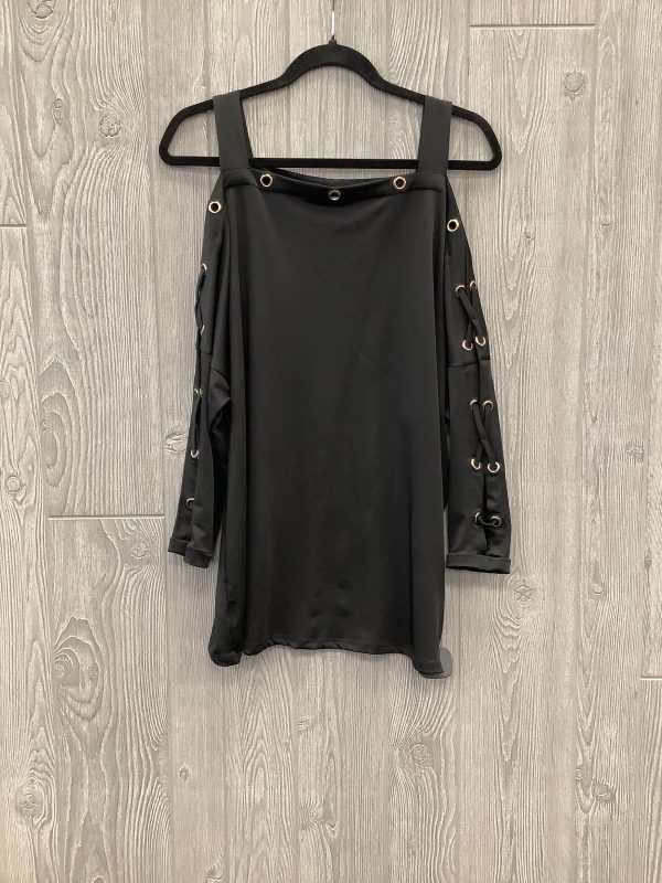 Black Top Long Sleeve Harve Bernard, Size M Hot on Sale