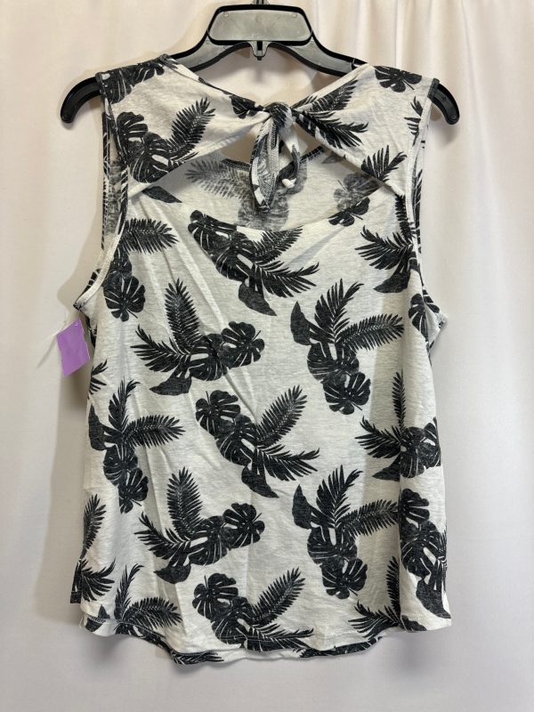 Black & White Top Sleeveless Old Navy, Size L Online Sale