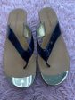 Black Gold Sandals Heels Wedge Boston Proper, Size 7 For Cheap