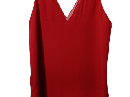 Red Blouse Sleeveless Clothes Mentor, Size S Online