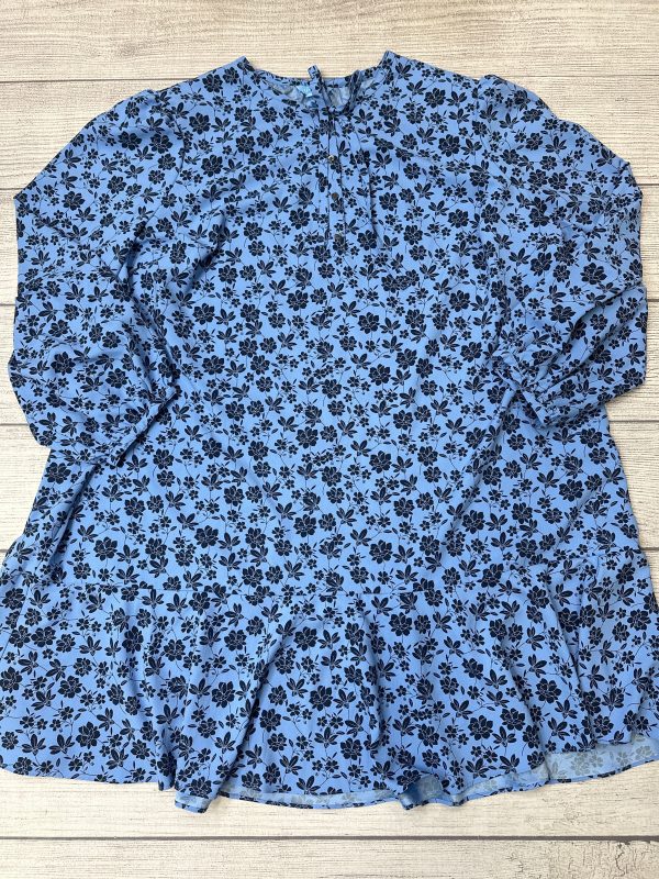 Blue Dress Casual Short Draper James, Size 3x Supply