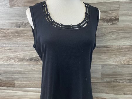 Black Top Sleeveless Karen Scott, Size M For Sale