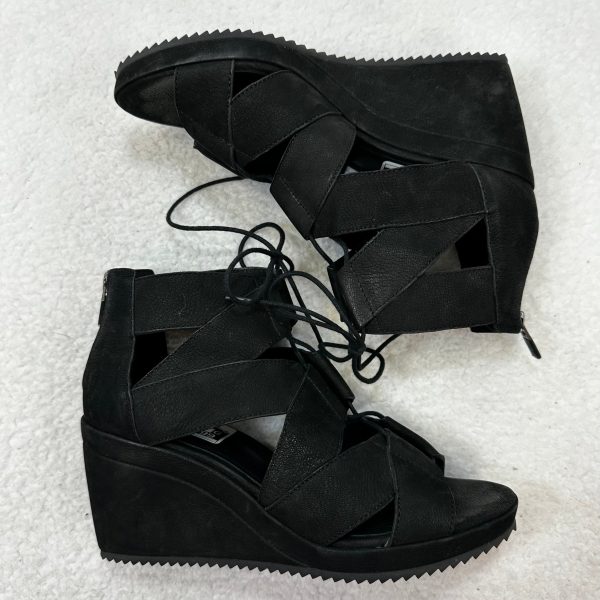 Black Shoes Heels Wedge Eileen Fisher, Size 7.5 Online now